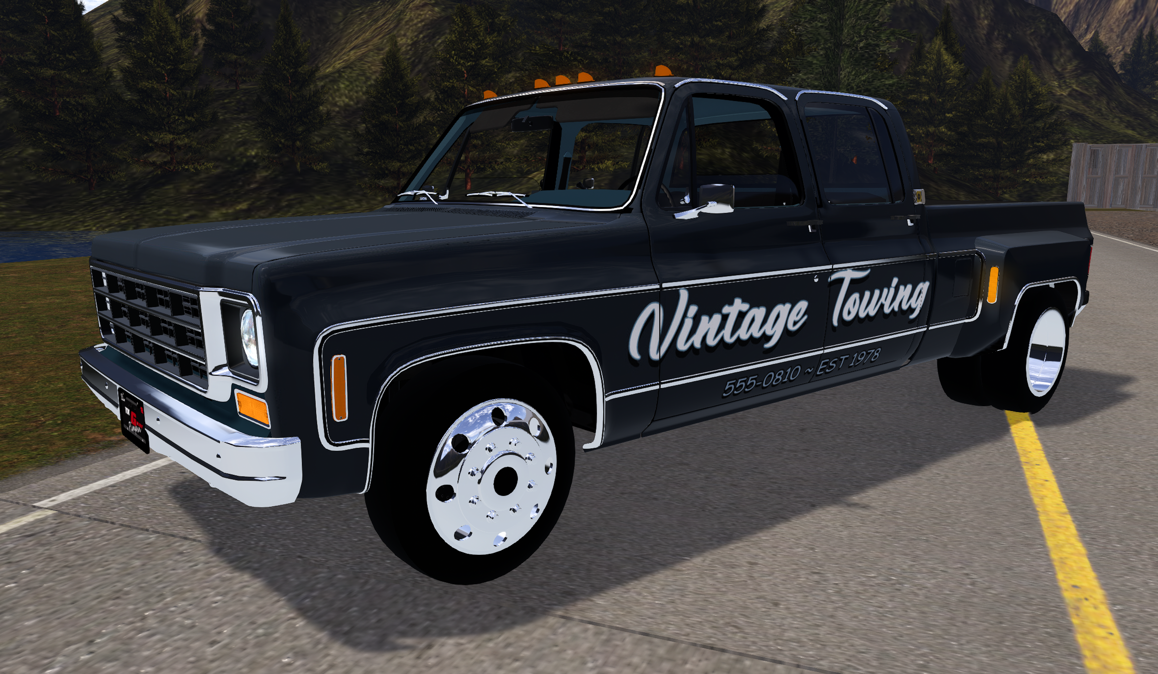 75 Chev Crew _ Short Bed _ Reg _ Dually _ Ramp Truck
