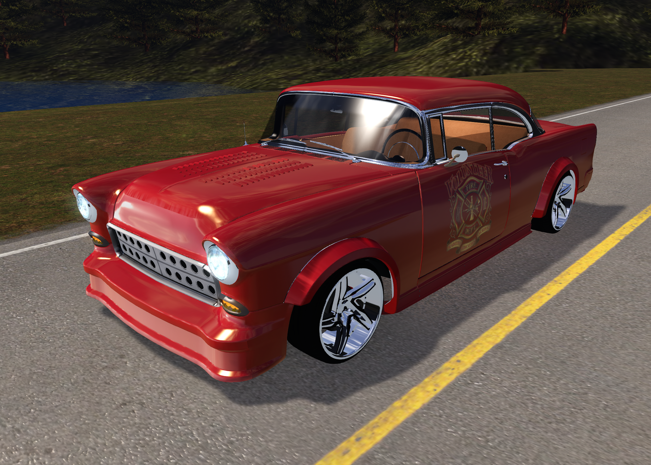 55 Chevy Belair Widebody